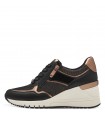 Sneaker By Marco Tozzi  Black/ Gold 23743