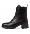 Marco Tozzi Δερμάτινο Army Boot Μαύρο 25259