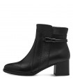 Tamaris Comfort Leather Anatomic Black Booties 85310