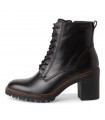 Tamaris Army Boot in Black Leather 25122