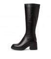 Tamaris Leather Boots Black Stretch 25616