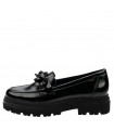 Ragazza Mocasin Leather - Black 0186