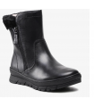 Leather JANA Softline Waterproof Boots Black 8-26440