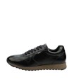 S.Oliver Mens Leathear Sneaker- Black 5-13627-001