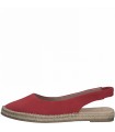 Women's Leather Espadrilles Marco Tozzi - Red