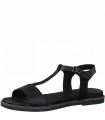 Women's Tamaris Leather Sandal - Black