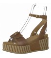 Marco Tozzi Women's Leather Platform - Tan