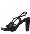 Black Heeled Sandal By Marco Tozzi