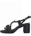 Heeled Sandal By Marco Tozzi- Black