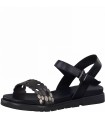 Flat Sandal By Marco Tozzi- Black