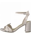 Heeled Sandal By Marco Tozzi- Biege