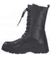 Marco Tozzi Δερμάτινο Army Boot Μαύρο 25297