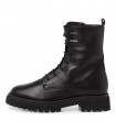 Tamaris Army Boot in Black Leather