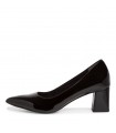 Tamaris Pump With Heel Black Patent