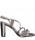 Heeled Sandal By Marco Tozzi- Rose Metallic Comp