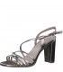 Heeled Sandal By Marco Tozzi- Rose Metallic Comp