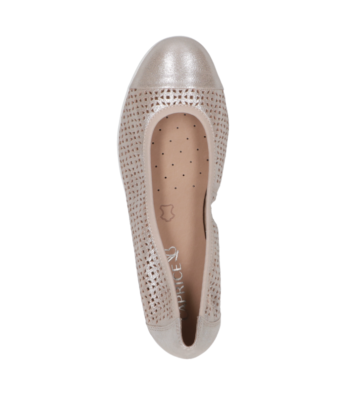 Women's anatomical leather ballerinas Caprice