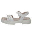 Leather ΅Anatomic Sandal by Caprice-White Napa