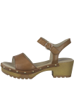 Tamaris Comfort Leather Anatomic Sandal- Cognac