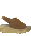 Tamaris Comfort Leather Anatomic Sandal- Cognac