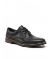 Men Rieker Leather Lace-up shoe - BLack