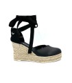 Ragazza Leather Espadrilles- Black