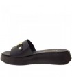 Ragazza Leather Platform Slipper- Black